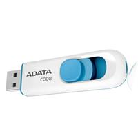 16GB USB Adata C008  bílo/modrá (potisk)