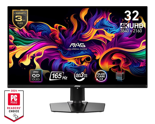 31.5" MSI MAG 321UP QD-OLED černá