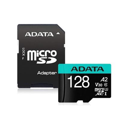 Adata MicroSDXC 128GB U3 V30S 100/80 MB/s + adapter