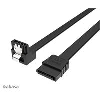 AKASA - Proslim SATA kabel 90° - 50 cm