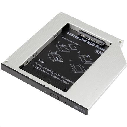 AKASA redukce pro 2,5" HDD místo slim SATA v NTB