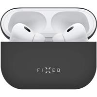 Apple FIXED Silky silikonové pouzdro pro Apple AirPods Pro 2, černé