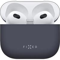Apple FIXED Silky ultratenké silikonové pouzdro Apple Airpods 3 modré