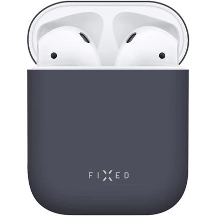 Apple FIXED Silky ultratenké silikonové pouzdro Apple Airpods modré