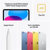 Apple iPad 11" 128GB Wi-Fi + Cellular růžový (2025)