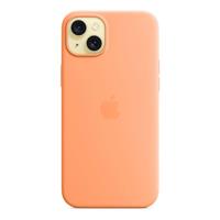 Apple iPhone 15 Plus Silicone Case with MagSafe - Orange Sorbet
