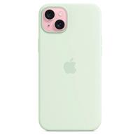 Apple iPhone 15 Plus Silicone Case with MagSafe - Soft Mint - ROZBALENO