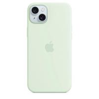 Apple iPhone 15 Plus Silicone Case with MagSafe - Soft Mint - ROZBALENO