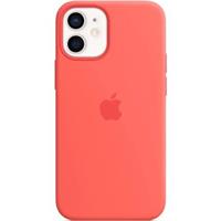 Apple silikonový kryt s MagSafe na iPhone 12 mini citrusově růžový