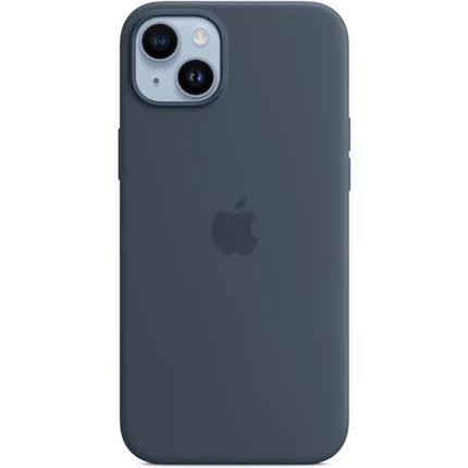 Apple silikonový kryt s MagSafe na iPhone 14 Plus bouřkově modrý