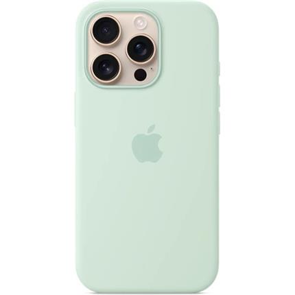 Apple silikonový kryt s MagSafe na iPhone 16 Pro Max akvamarínový