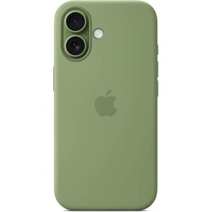 Apple silikonový kyt s Magsafe na iPhone 17 světle mechový