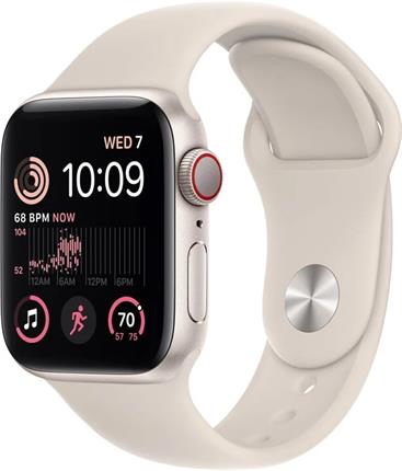 Apple Watch SE (2022) Cellular 40mm hvězdně bílé