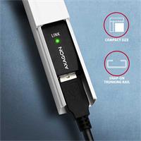 AXAGON ADR-220, USB 2.0 A-M -> A-F aktivní prodlužovací / repeater kabel, 20m