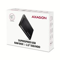 AXAGON EE25-A6M, USB 3.2 Gen 1 - SATA 6G 2.5" kovový RAW box, bezšroubkový