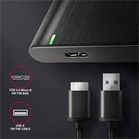 AXAGON EE25-A6M, USB 3.2 Gen 1 - SATA 6G 2.5" kovový RAW box, bezšroubkový