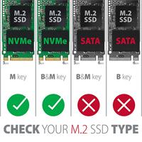 AXAGON PCEM2-1U, PCIe x16/x8/x4 - M.2 NVMe M-key slot adaptér, 1U