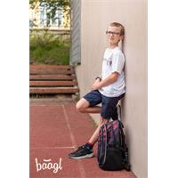 BAAGL SET 3 Core Láva: batoh, penál, sáček