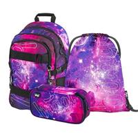 BAAGL SET 3 Galaxy: batoh, penál, sáček