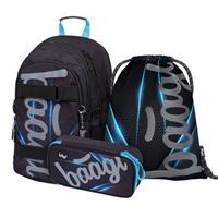 BAAGL SET 3 Skate Bluelight: batoh, penál, sáček