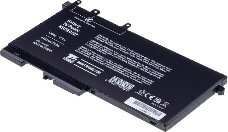 Baterie T6 power Dell Latitude 5280, 5290, 5480, 5490, 5580, 5590, 4450mAh, 51Wh, 3cell, Li-pol