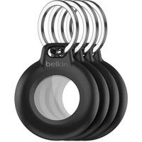 Belkin Secure Waterproof vodotěsné pouzdro na AirTag s kroužkem černé (4-pack)