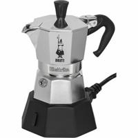 Bialetti MOKA Elettrika elektrická moka konvička na 2 šálky 90 ml stříbrná