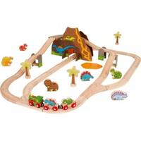 Bigjigs Rail Dřevěná vláčkodráha dinosauři