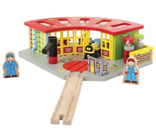 Bigjigs Rail Exkluzivní depo pro 5 vláčků