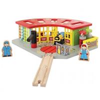 Bigjigs Rail Exkluzivní depo pro 5 vláčků