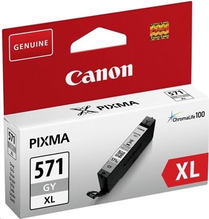 CANON CARTRIDGE CLI-571BK XL černá pro PIXMA MG575x, MG685x, MG775x, TS505x, TS605x, TS805x, TS905x (5565 str.)