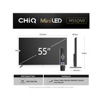 CHiQ M55QN9V TV 55", UHD MiniLED Google TV DLG 120 Hz