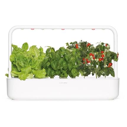 Click and Grow Smart Garden 9 chytrý květináč + 9ks kapslí se semínky bílý