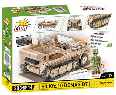 COBI 2273 Německé polopásové vozidlo Sd.Kfz 10 Demag D7
