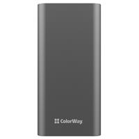 COLORWAY powerbanka/ 20 000mAh/ 2x USB QC3.0/ USB-C Power Delivery 20W/ Lighting/ LED/ Micro-USB/ Šedivá