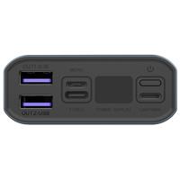 COLORWAY powerbanka/ 20 000mAh/ 2x USB QC3.0/ USB-C Power Delivery 20W/ Lighting/ LED/ Micro-USB/ Šedivá