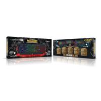 CONNECT IT BATTLE RNBW klávesnice pro hráče, ČERNO-ČERVENÁ