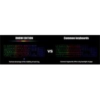 CONNECT IT BATTLE RNBW klávesnice pro hráče, ČERNO-ČERVENÁ