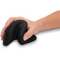 CONNECT IT FOR HEALTH ErgoMax ergonomická vertikální myš, (+ 1x AA baterie zdarma), bezdrátová, ČERNÁ