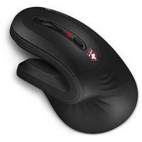 CONNECT IT FOR HEALTH ErgoMax ergonomická vertikální myš, (+ 1x AA baterie zdarma), bezdrátová, ČERNÁ