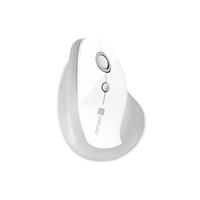 CONNECT IT FOR HEALTH Gloss ergonomická vertikální myš, (+ 1x AA baterie zdarma), bezdrátová, BÍLÁ
