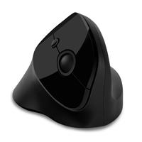 CONNECT IT FOR HEALTH Gloss ergonomická vertikální myš, (+ 1x AA baterie zdarma), bezdrátová, ČERNÁ