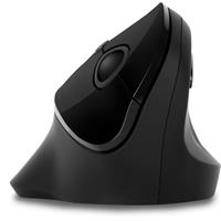 CONNECT IT FOR HEALTH Gloss ergonomická vertikální myš, (+ 1x AA baterie zdarma), bezdrátová, ČERNÁ