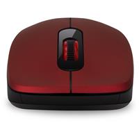 CONNECT IT "MUTE" bezdrátová optická tichá myš, USB, (+ 1x AA baterie zdarma), červená
