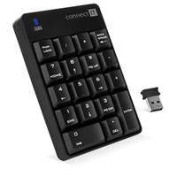 CONNECT IT NumCALC bezdrátová numerická klávesnice,  (+ 1x AAA baterie zdarma), ČERNÁ