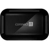CONNECT IT True Wireless SONICBASS sluchátka do uší s mikrofonem, ČERNÁ
