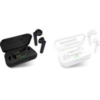 CONNECT IT True Wireless SONICBASS sluchátka do uší s mikrofonem, ČERNÁ