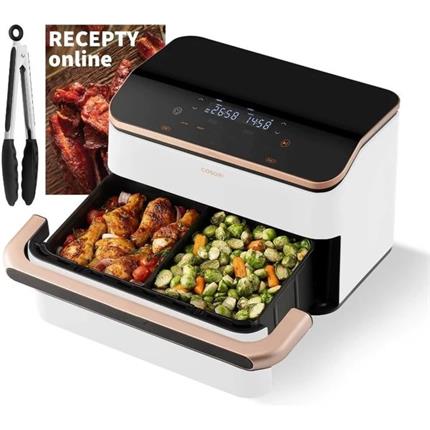 Cosori TF101S Dual blaze TwinFry 10l hozkovzdušná fritéza bílá