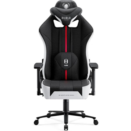Diablo X-Player 2.0 Normal Size látková herní židle bílo-černá