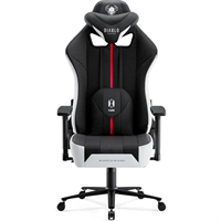 Diablo X-Player 2.0 Normal Size látková herní židle bílo-černá